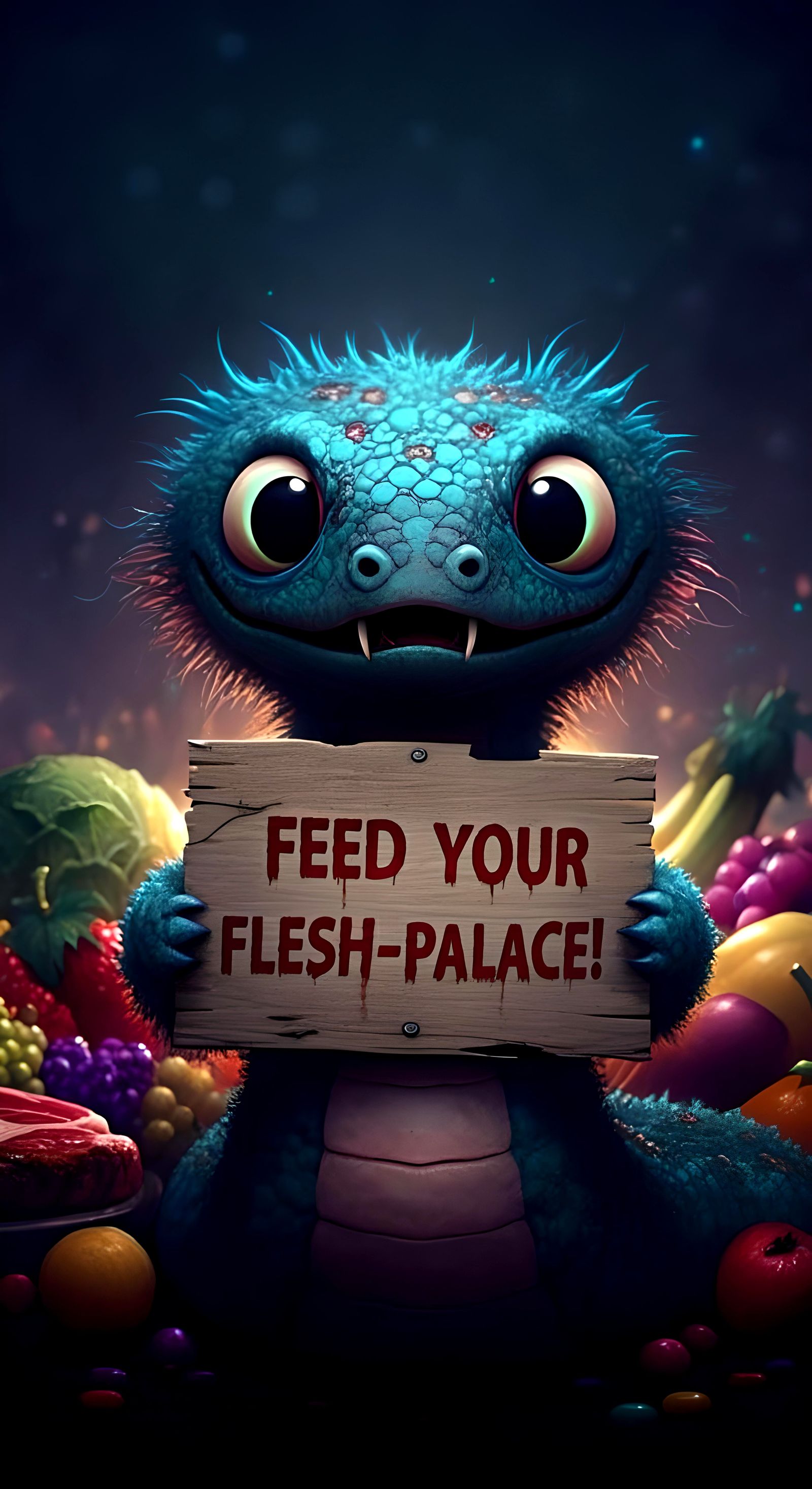 Creepy Cute Snake Creature's Eldritch Feast