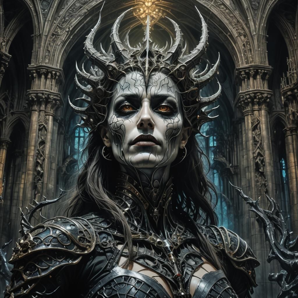 Love and Darkness: A Surreal Gothic Embrace