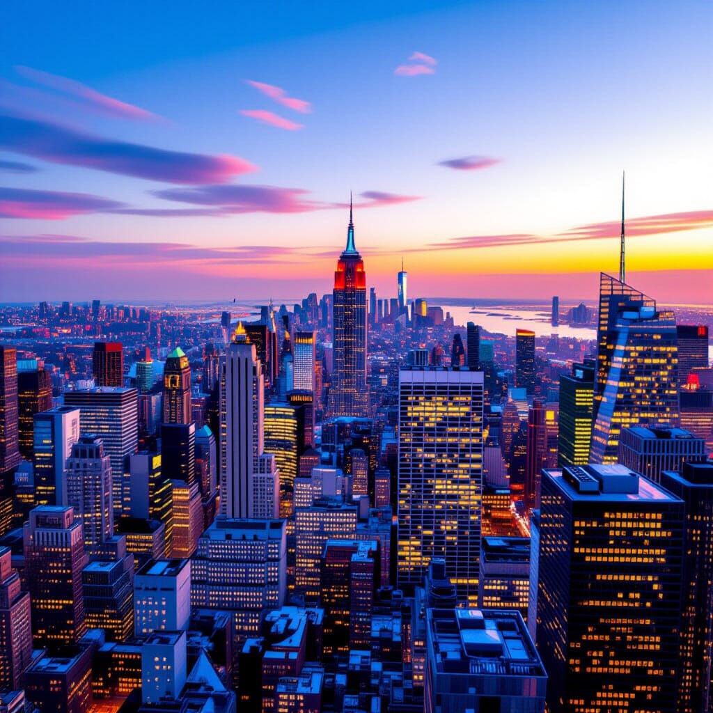 NYC Skyline from Edge Observation Deck