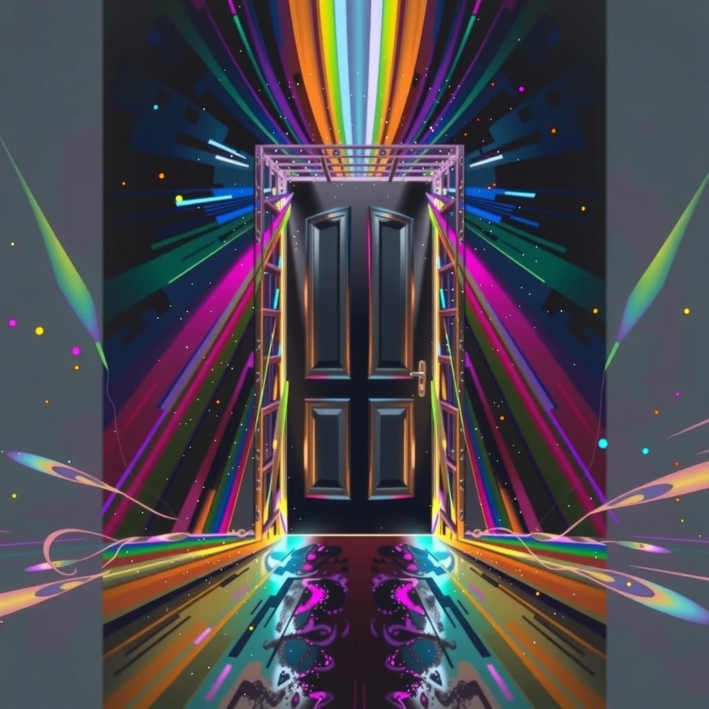 A Radiant Portal of Light and Shadow