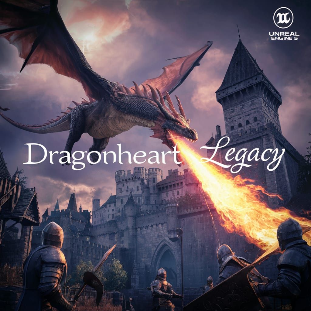 Majestic Dragonheart Scene: A Matte Painting