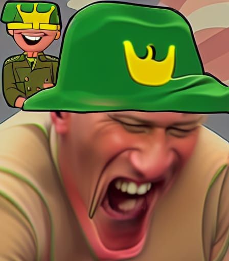 Humorous AI Soldier Image Generation Attempt