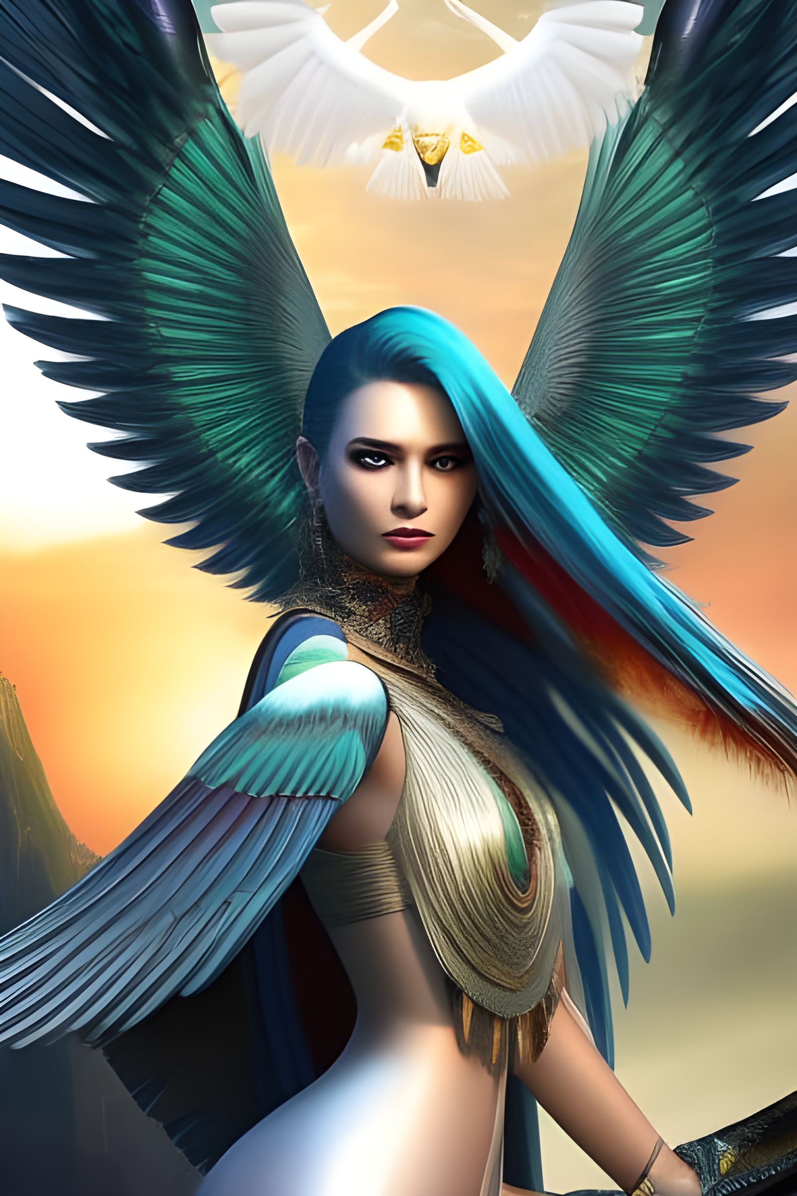 Ethereal Winged Spirit of Grace