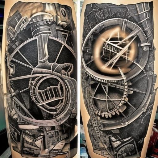Steampunk Engine Embodies Generation X in Detailed Art
