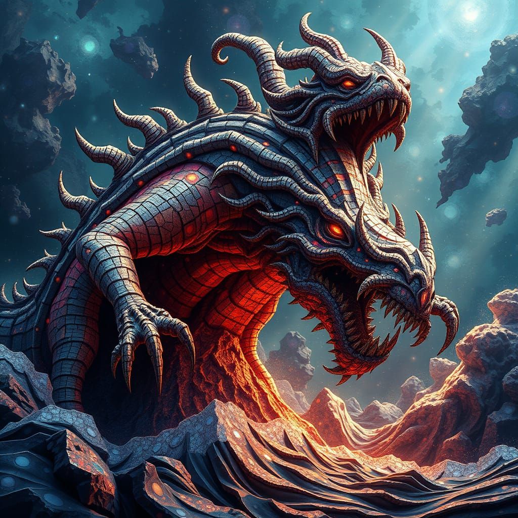 Ethereal Metallic Monstrosity Rises from the Depths