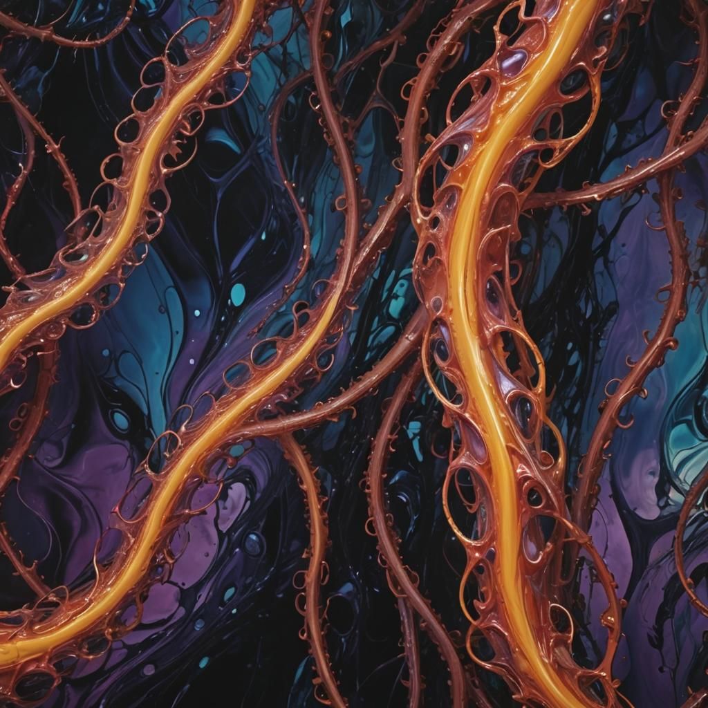 Surreal Distorted Face in Dreamlike State