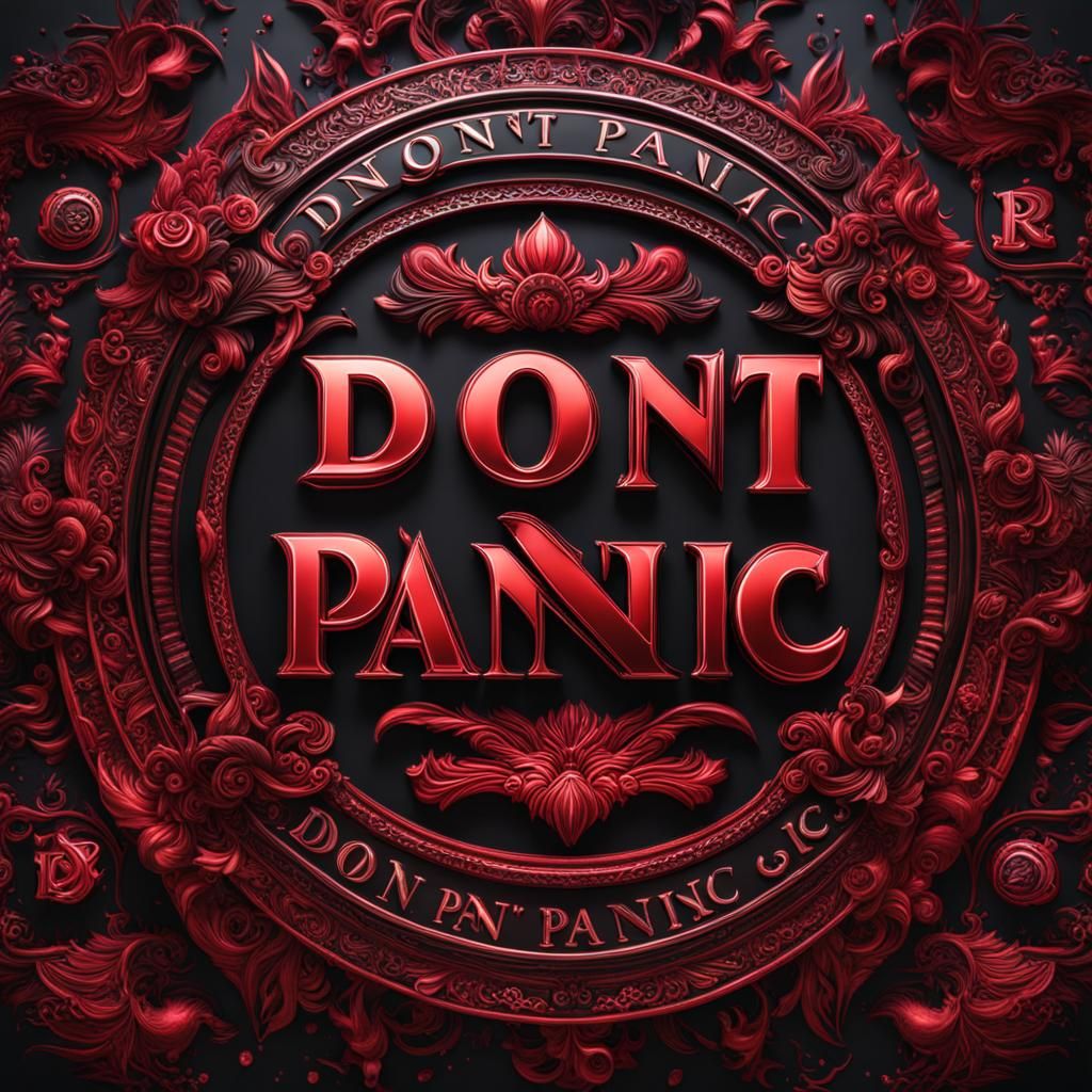 Don't Panic in Deep Color Fantasy Art