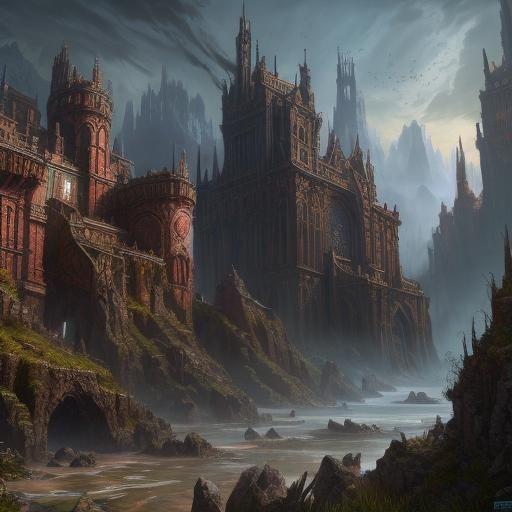 Fantastical Boy: Detailed Matte Painting