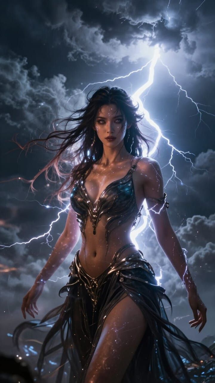 Female Jinn Materializes in Epic Lightning Storm