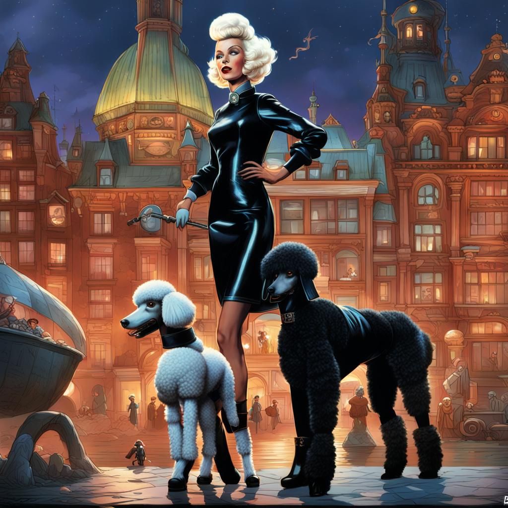 Vintage Magazine Cover: Sissy Maid and Poodle