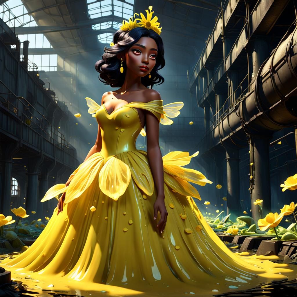 Fairy Queen Trapped in Slime: Pixar Concept Art