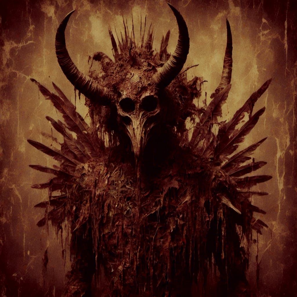 Macabre Wayang Kulit Shadow Puppet