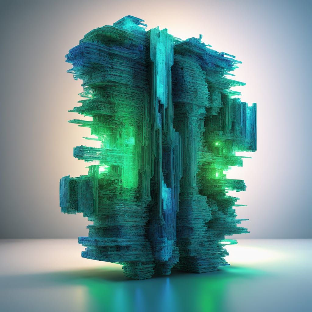 Surreal Code Sandwich as Digital Sculpture