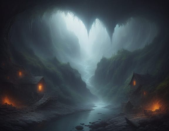 Dreamy Landscapes in Vibrant, Whimsical Style