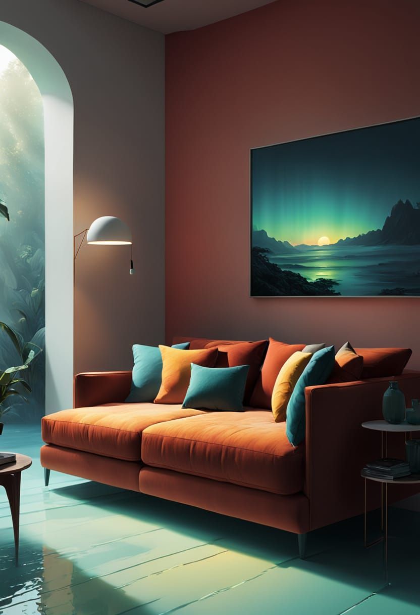 Muted Panoramic Cityscape at Dusk