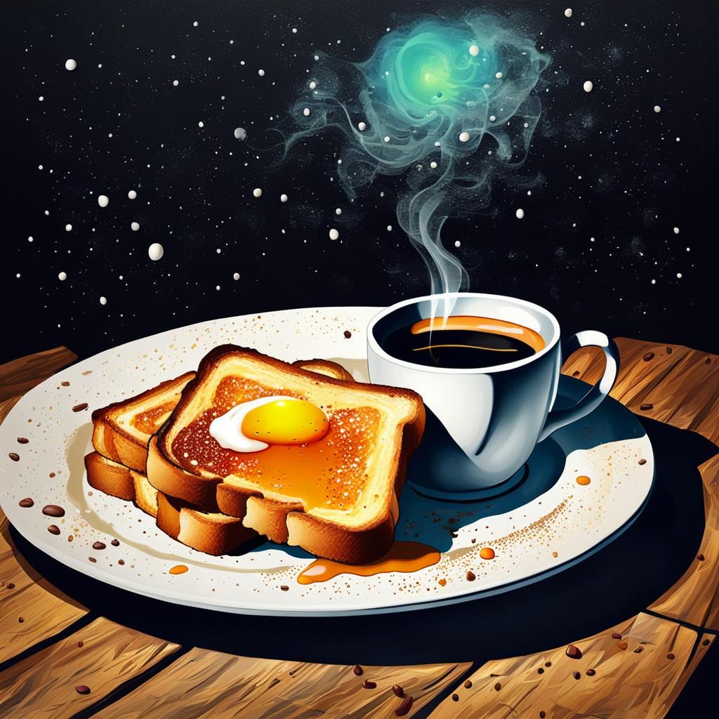 Late Night Waffle House Abstract Art