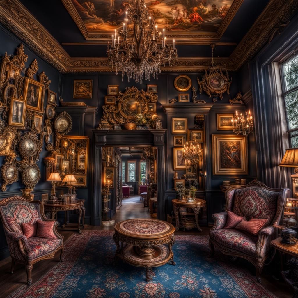 Intricate Maximalist Image in Hyperrealistic Style