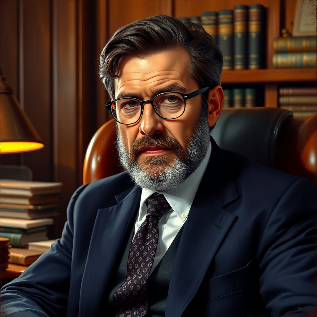 Engineer Portrait in Renaissance Style