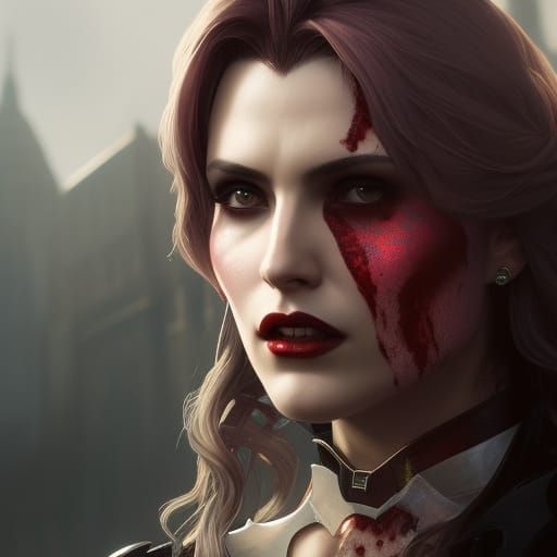 Detailed Portrait of a Vampire in Unreal Engine 5