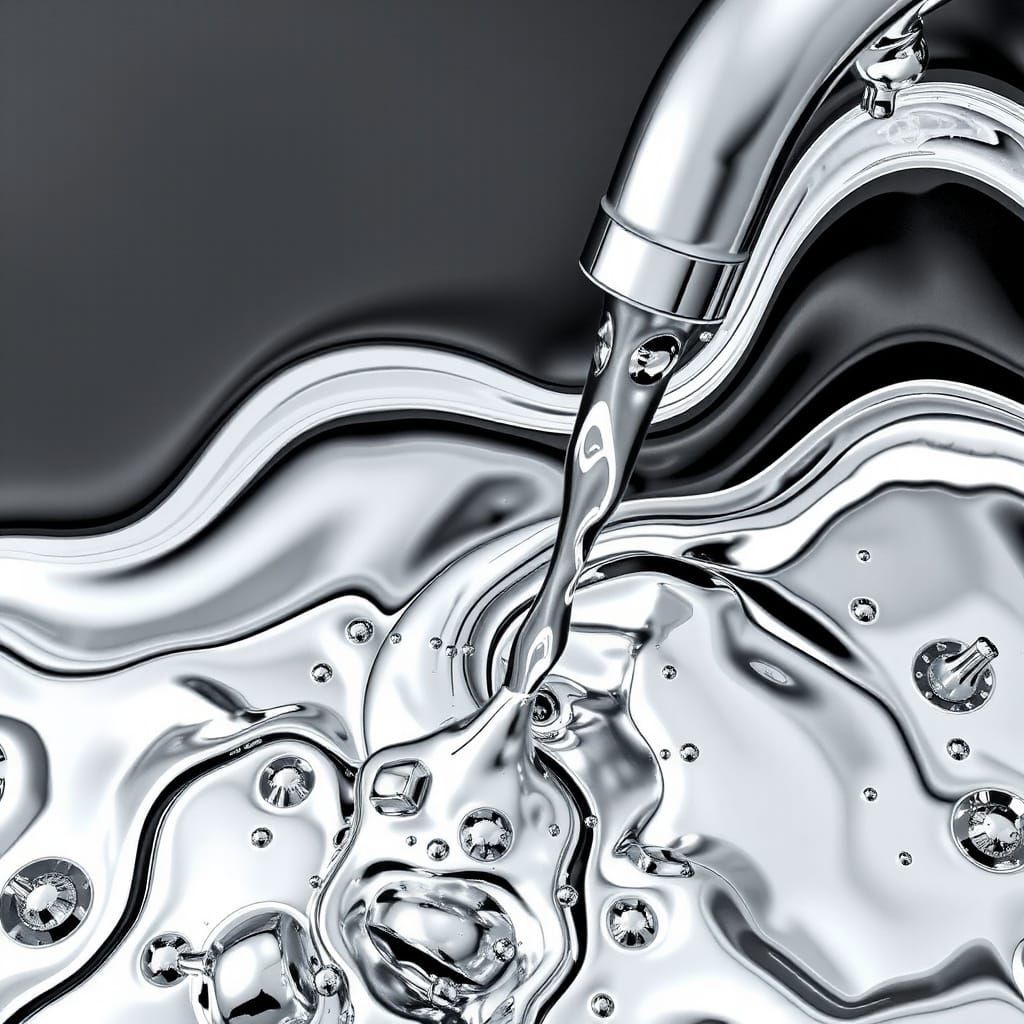 when liquid metal chrome flowing only in rome