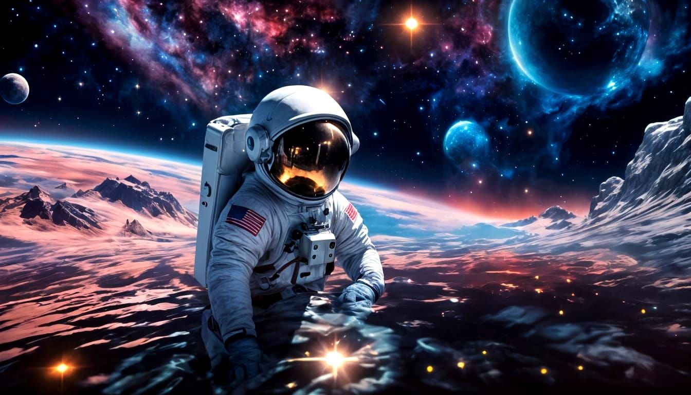 Astronaut in Cosmic Isolation