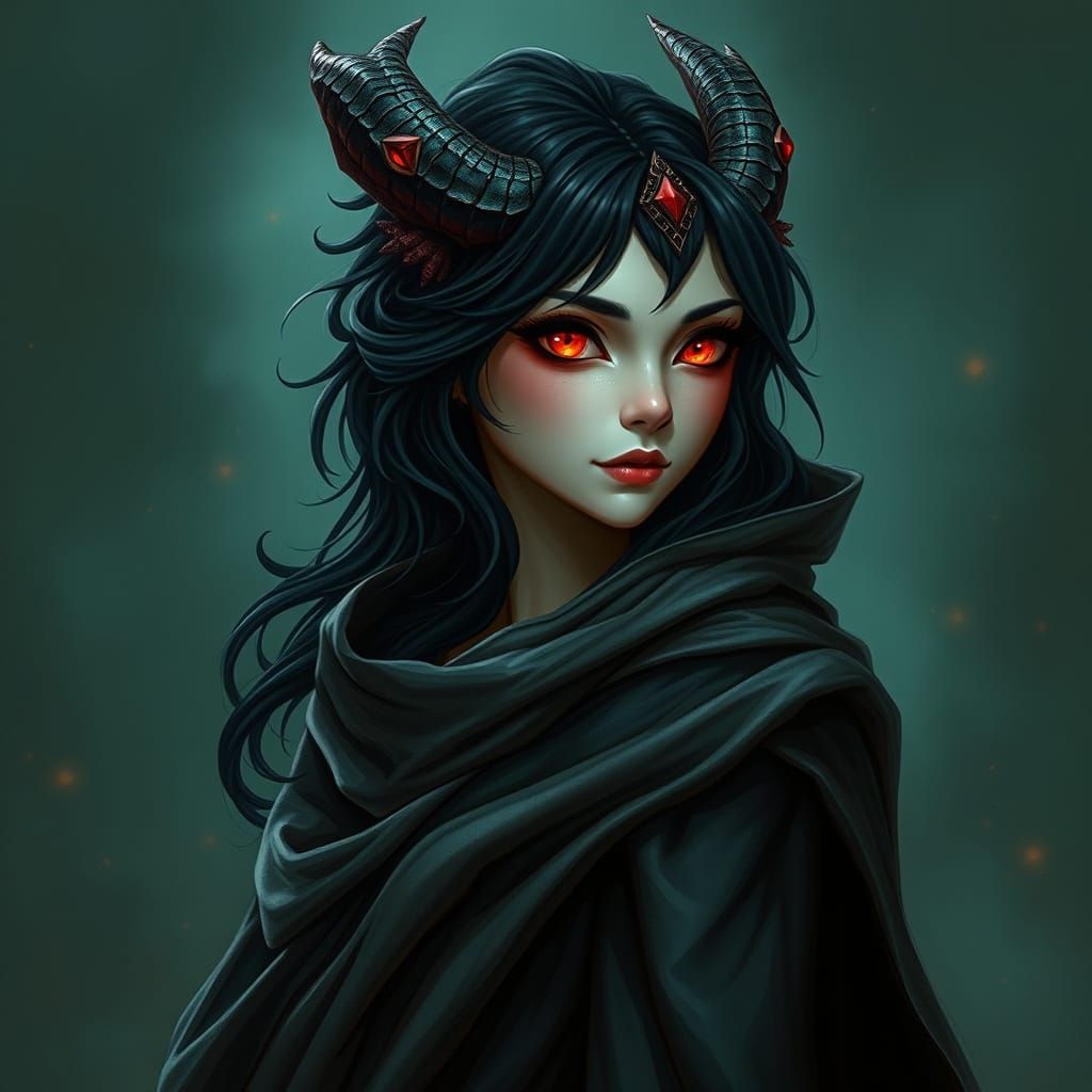 Ethereal Dragoness in Shimmering Hues