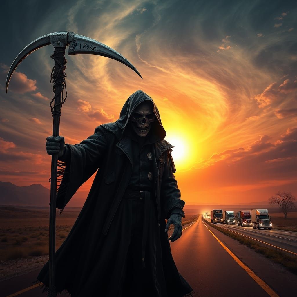 Grim Reaper of the Highway: A Dark Trucking Fantasy