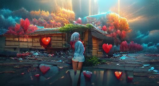 Pleading Hope and Desperation in Digital Illustration