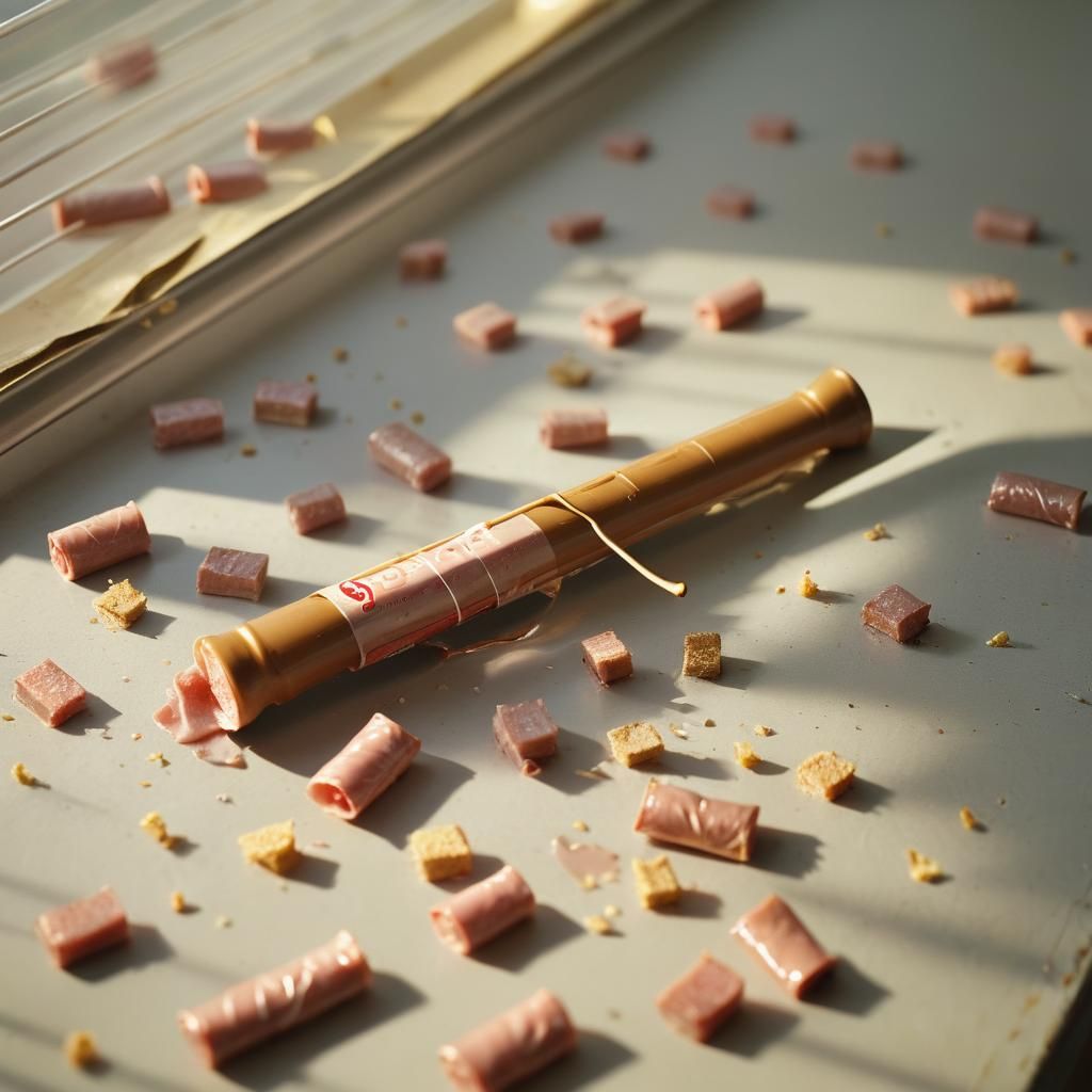 Surreal SPAM Flute Serenade in Soft Golden Light