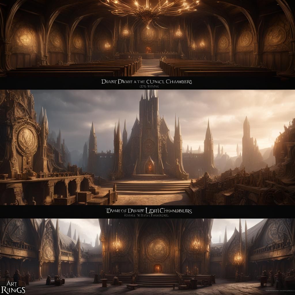Dwarven Council Chamber in Lord of the Rings Universe