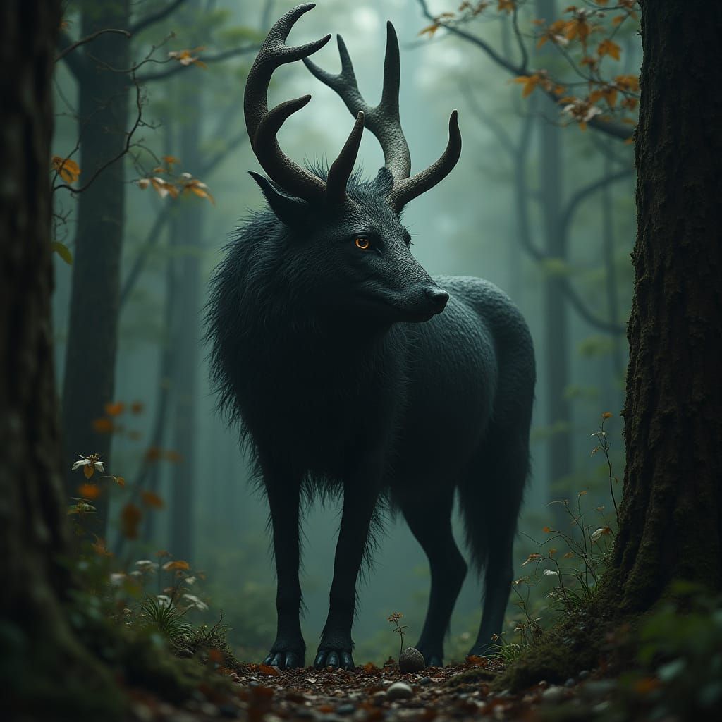 Mythical Guarani Ao Ao in Biomechanical Style