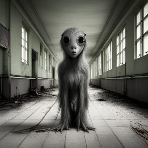 Lost Creature in Abandoned Hospital