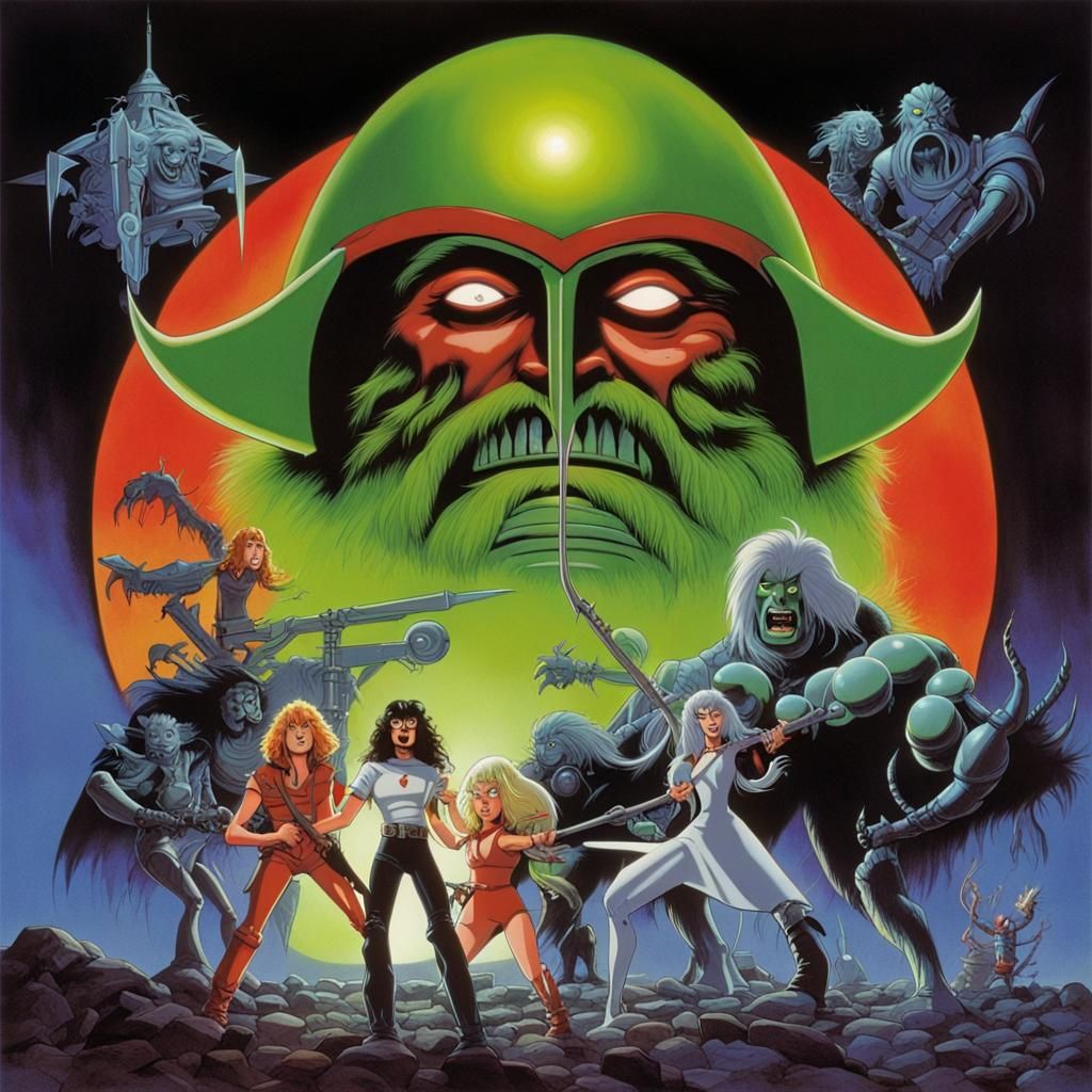 Loc-Nar Orb: A Heavy Metal Fantasy in Digital Art