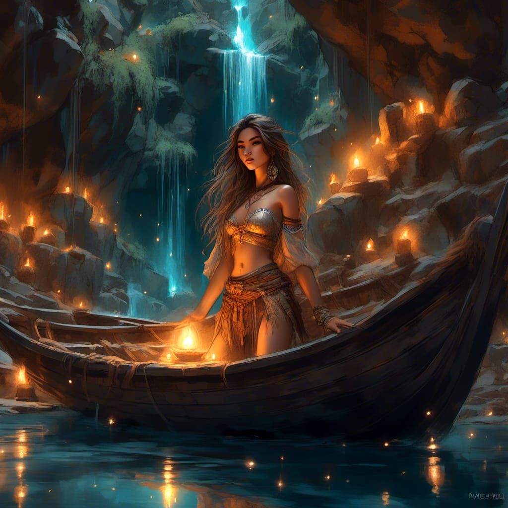 Anime Gypsy Bandit in Crystal Cavern