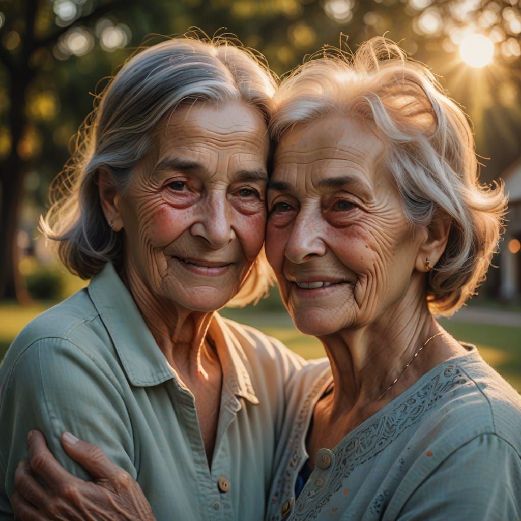 Heartwarming Mother and Baby Portrait in Warm Oil Painting S...