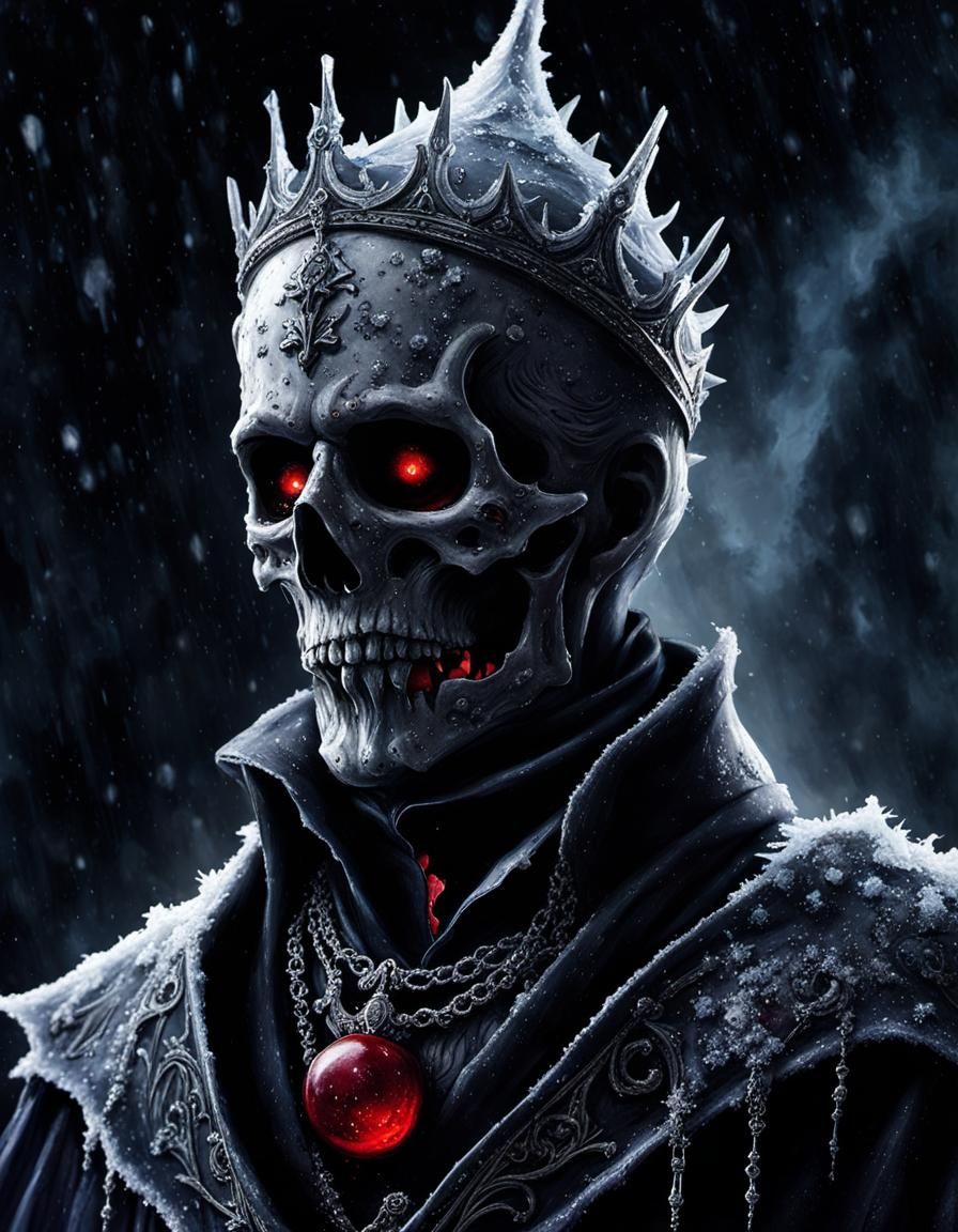 Grimdark Frosty the Snow Golem in Gothic Horror Style