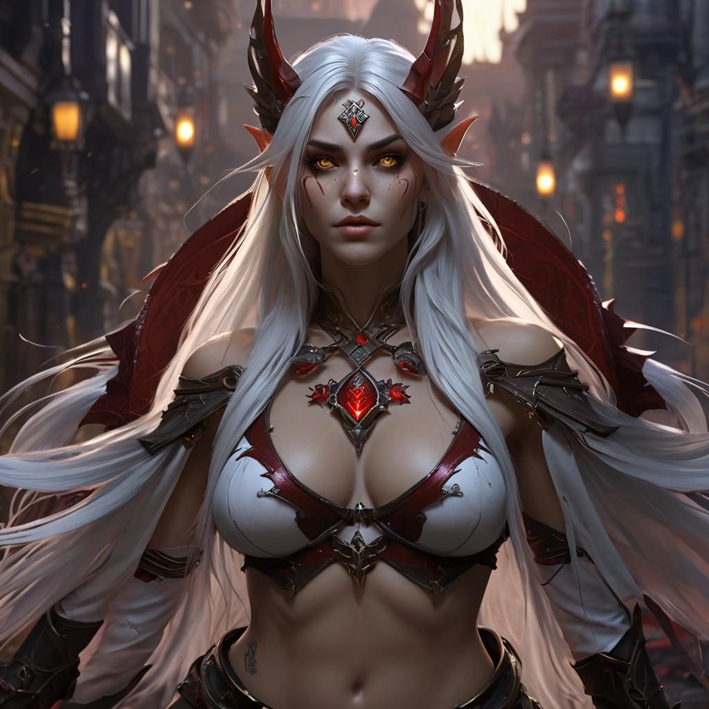 Night Elf Assassin in Dark Fantasy Concept Art