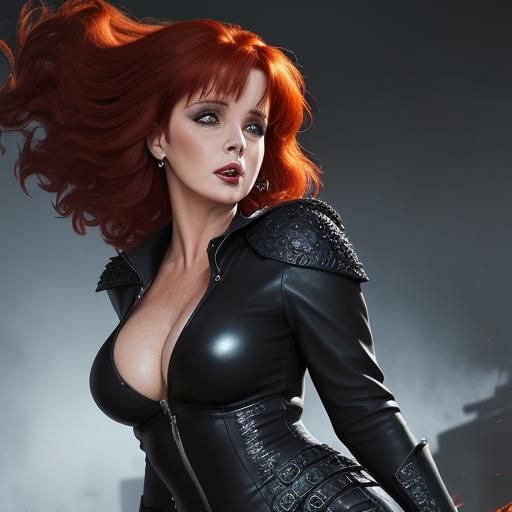 Sheena Easton Portrait in Hyperrealistic Splash Art