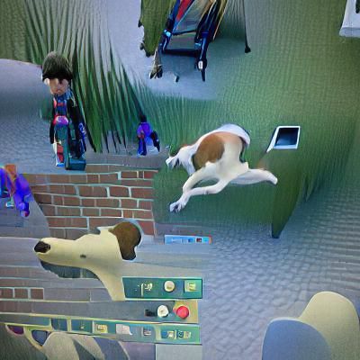 Dog Doing Something