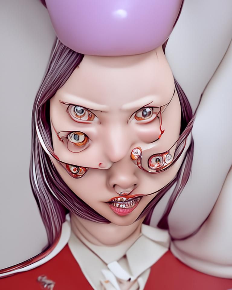 Detailed Demon Queen Digital Manga Painting