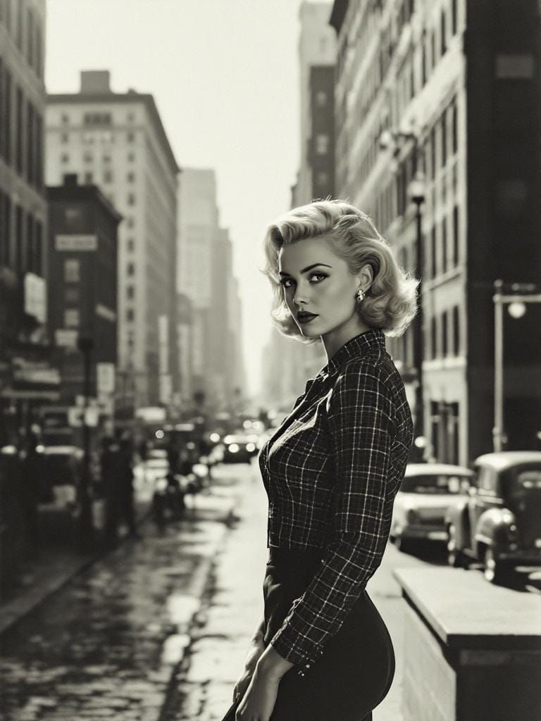 1950s Pin-Up in 1970s Journalistic Style