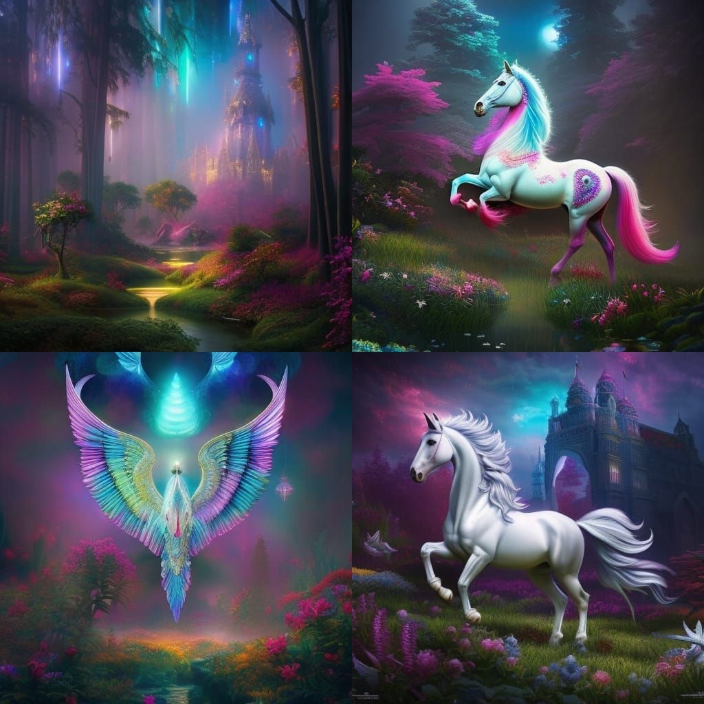 Magical Unicorn Forest