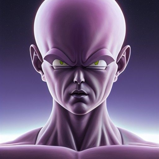 Hyperrealistic SSJ4 Frieza Fusion as Digital Art
