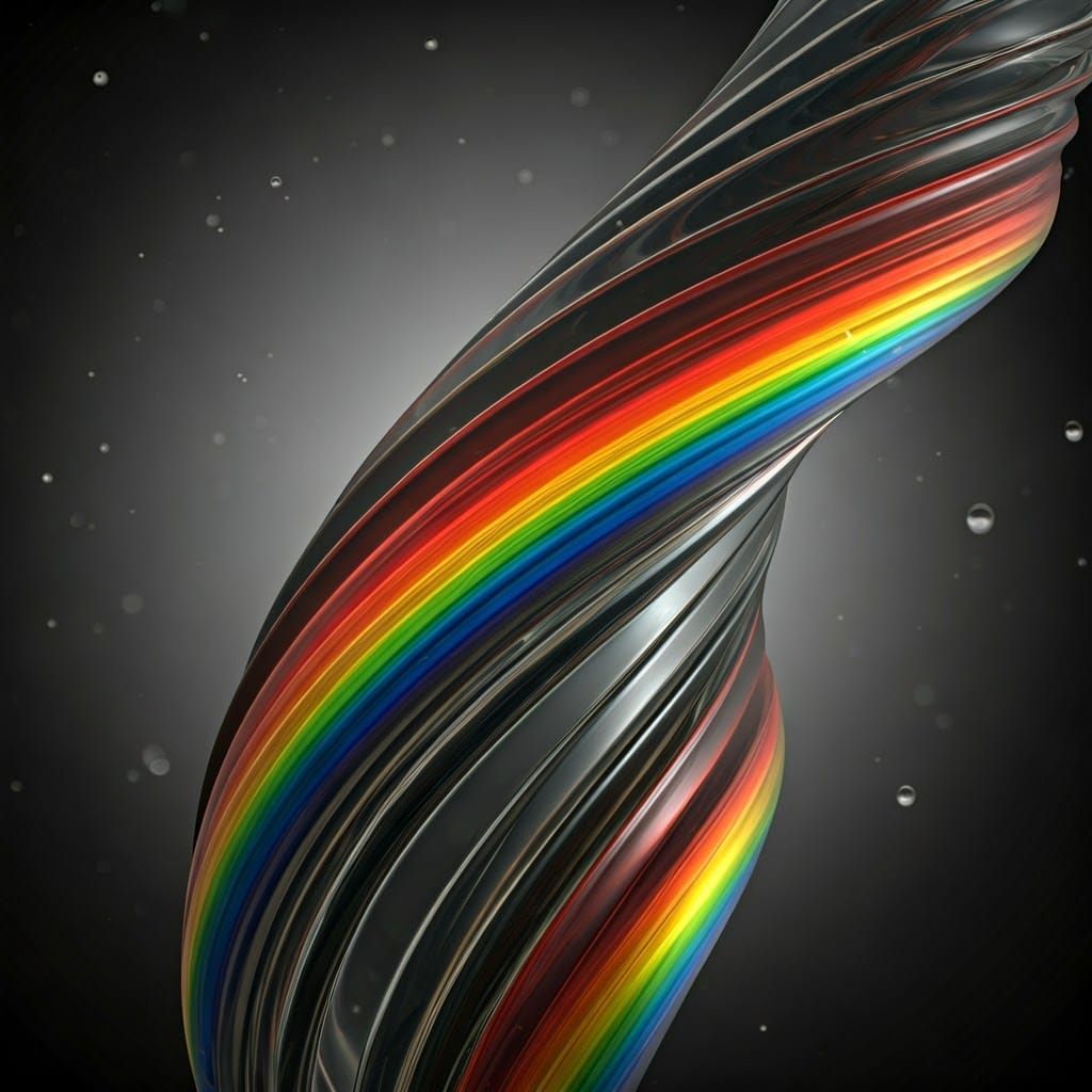 Ethereal Glass Sculpture Captures Rainy Day Whimsy in Vibran...