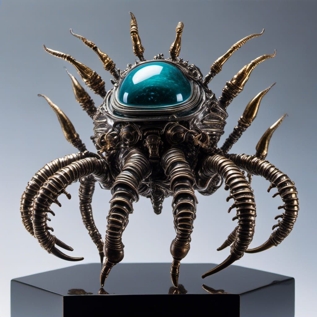 Translucent Jiangshi Follicle Mites in Alien Biopunk Style