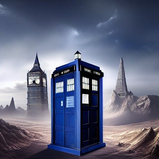 Detailed Matte Painting Inspired by Doctor Who