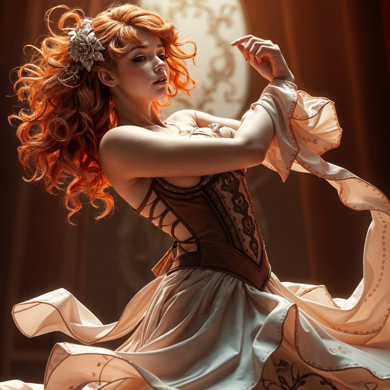 Seductive Dance in Anime Style