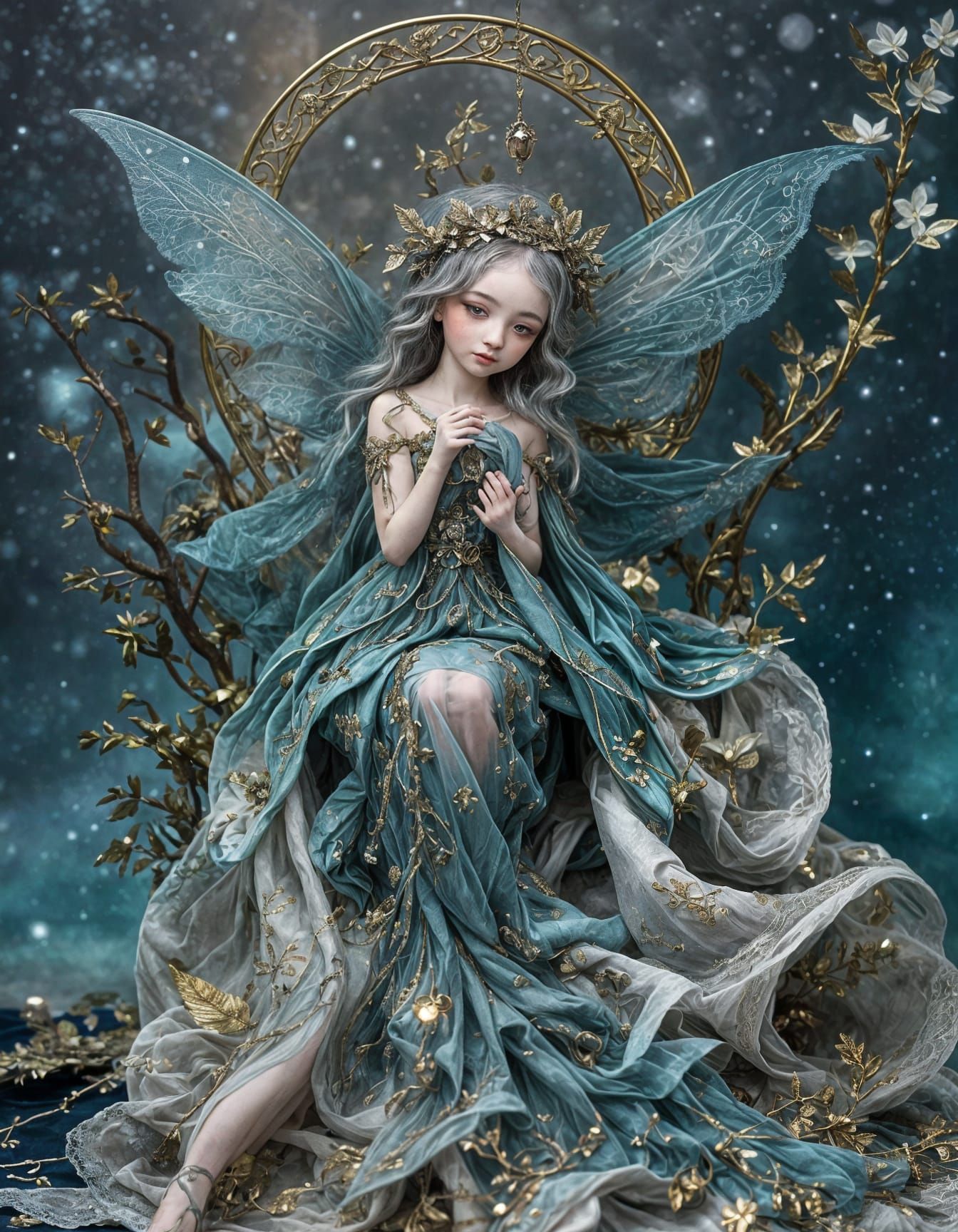 Moon Fairy in Gossamer Gown