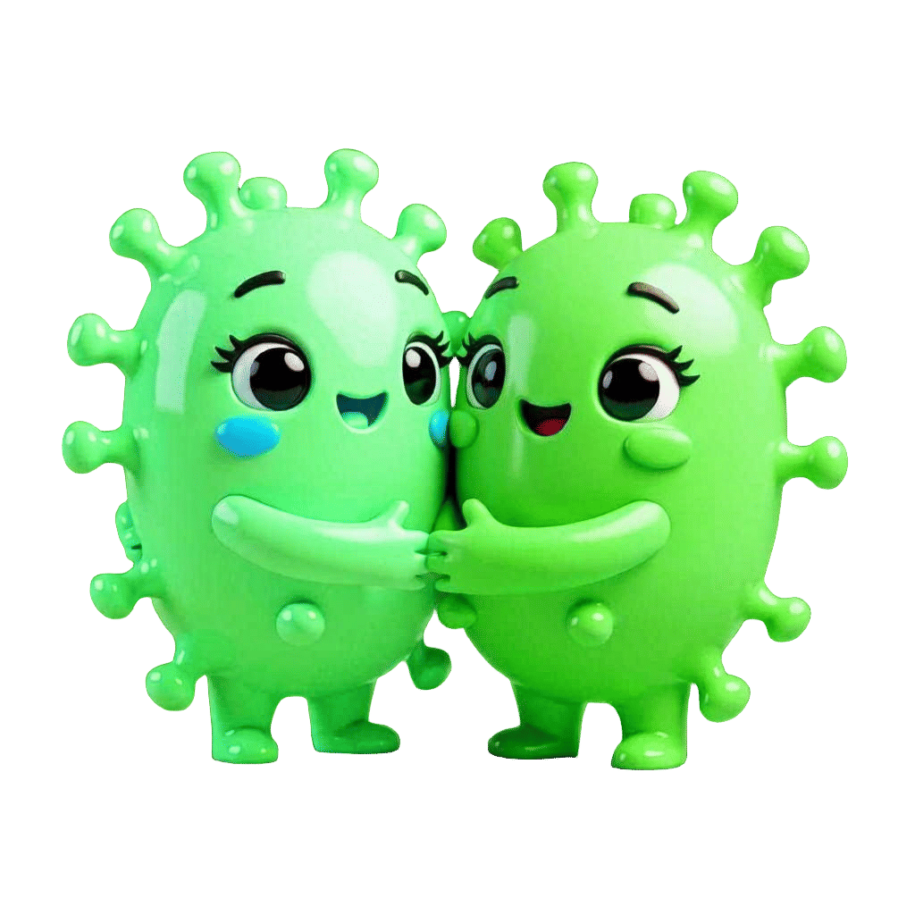 Cute Antibody with Heart Twitch Emote