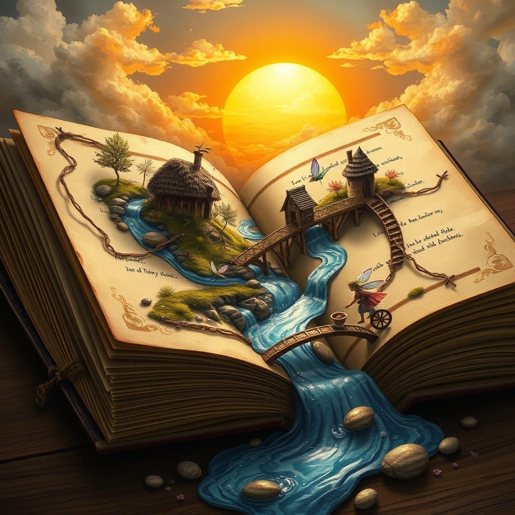 Miniature World Hidden in Ancient Book